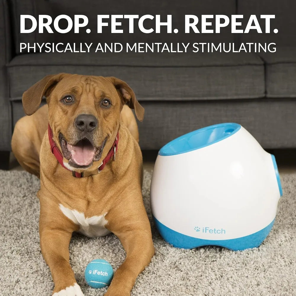 Automatic Dog Ball Launcher – Indoor/Outdoor Tennis Ball Thrower for Medium & Large Dogs