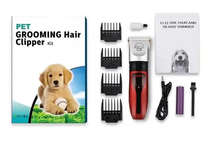 Cordless Pet Hair Clippers – Quiet, Precise Grooming for Dogs, Cats, and Rabbits