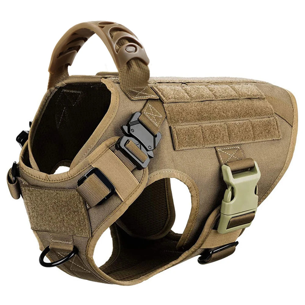 Tactical Dog Harness, Leash & Collar Set – For German Shepherd, Malinois & Large Breeds