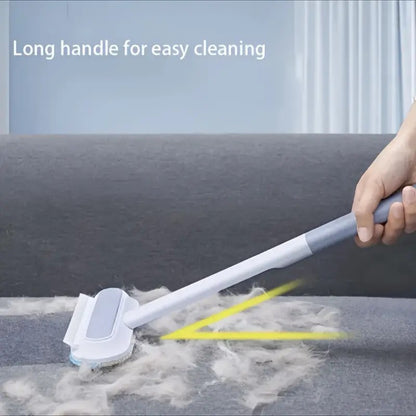 Long-Handle Deshedding Brush, Nylon Detangling Grooming Tool for Dogs & Cats