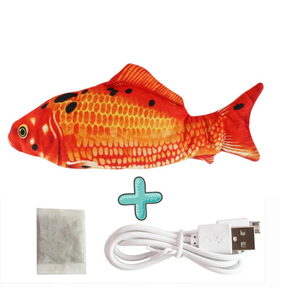 Realistic Floppy Fish Cat Toy – USB Rechargeable Interactive Cat Toy