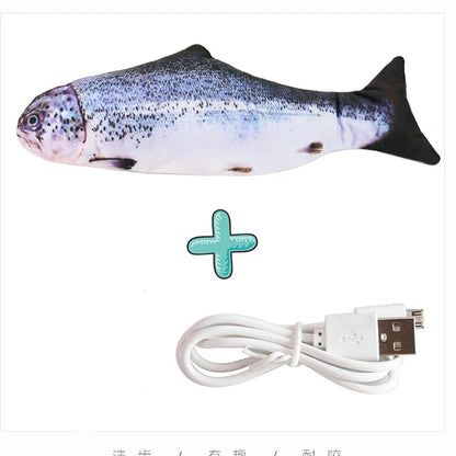 Realistic Floppy Fish Cat Toy – USB Rechargeable Interactive Cat Toy