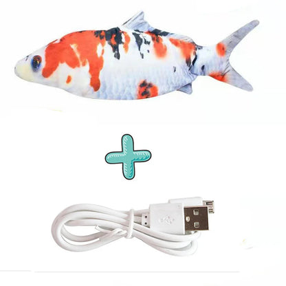 Realistic Floppy Fish Cat Toy – USB Rechargeable Interactive Cat Toy