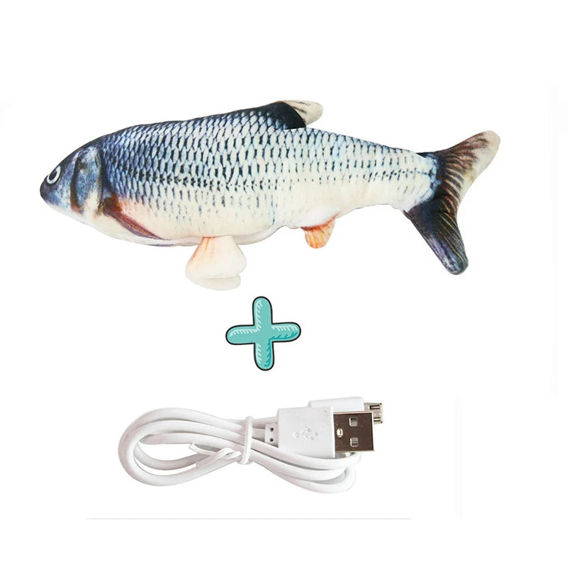 Realistic Floppy Fish Cat Toy – USB Rechargeable Interactive Cat Toy