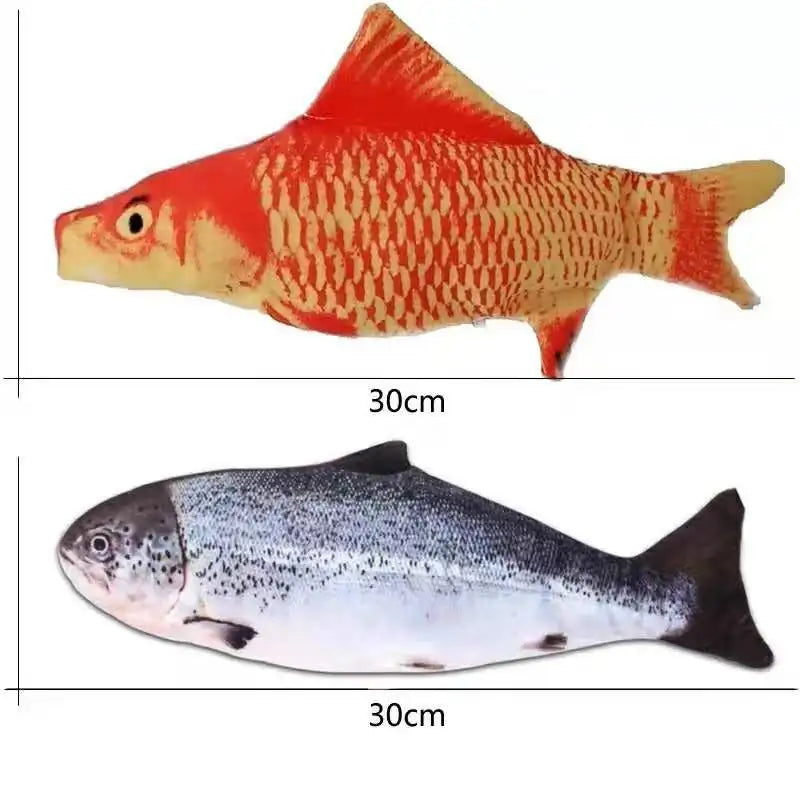 Realistic Floppy Fish Cat Toy – USB Rechargeable Interactive Cat Toy