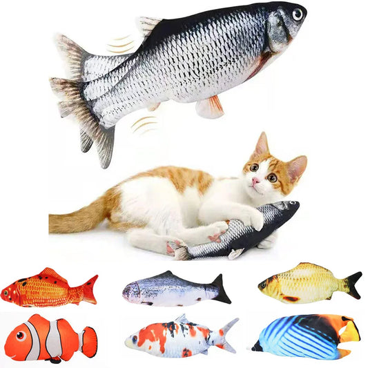 Realistic Floppy Fish Cat Toy – USB Rechargeable Interactive Cat Toy