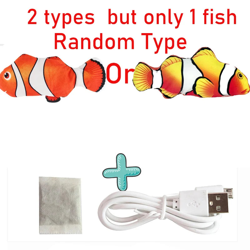Realistic Floppy Fish Cat Toy – USB Rechargeable Interactive Cat Toy