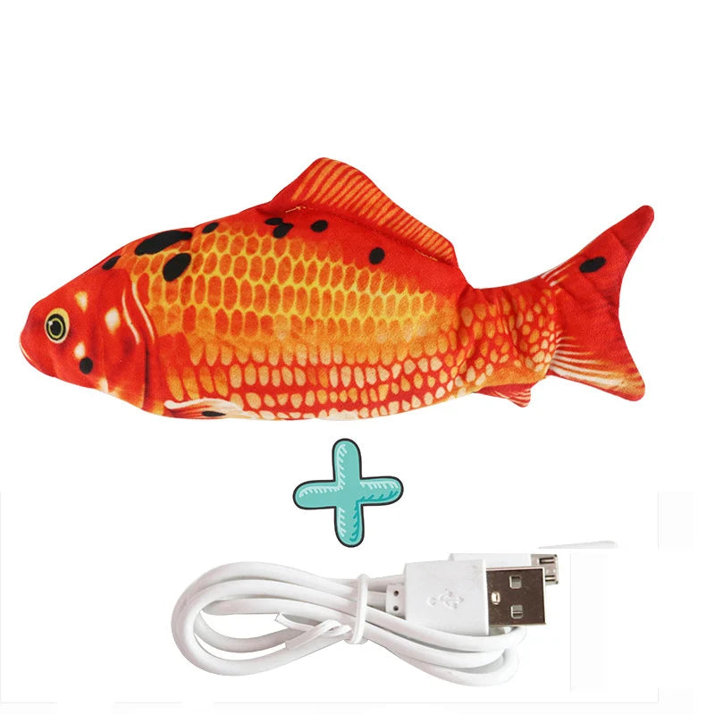 Realistic Floppy Fish Cat Toy – USB Rechargeable Interactive Cat Toy