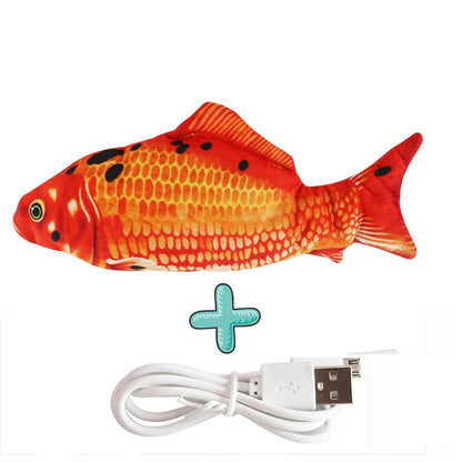 Realistic Floppy Fish Cat Toy – USB Rechargeable Interactive Cat Toy