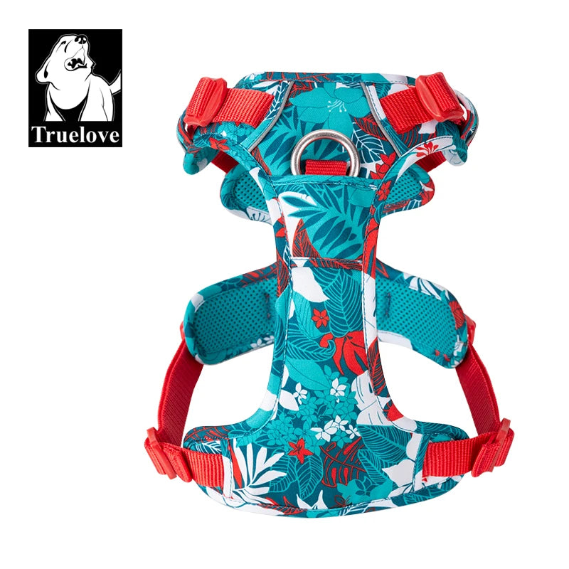 Truelove Camouflage Reflective Dog Harness – No-Pull, Adjustable, Breathable