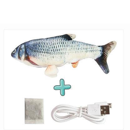 Realistic Floppy Fish Cat Toy – USB Rechargeable Interactive Cat Toy