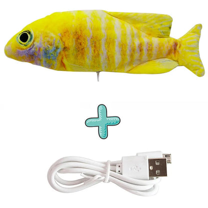 Realistic Floppy Fish Cat Toy – USB Rechargeable Interactive Cat Toy