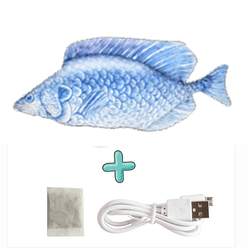 Realistic Floppy Fish Cat Toy – USB Rechargeable Interactive Cat Toy