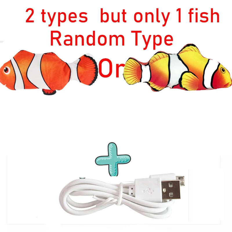 Realistic Floppy Fish Cat Toy – USB Rechargeable Interactive Cat Toy