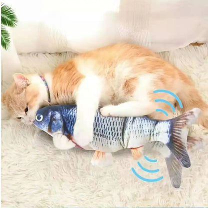 Realistic Floppy Fish Cat Toy – USB Rechargeable Interactive Cat Toy