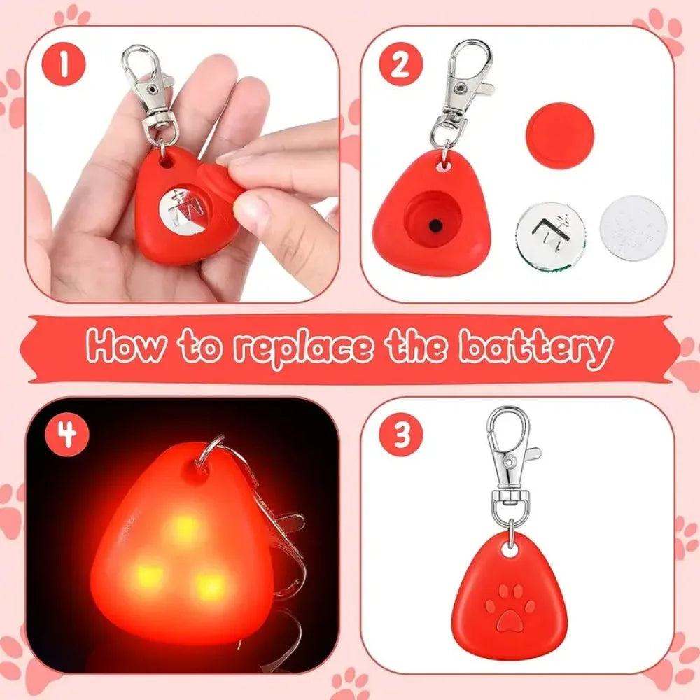 LED Pet Pendant Collar – Waterproof Dog Light Tag for Night Safety