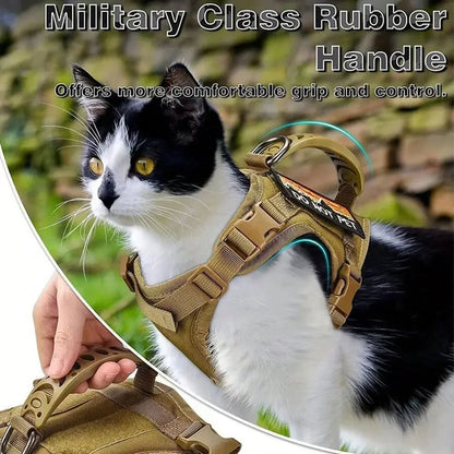 Outdoor Waterproof Cat Vest – Adjustable Harness for Walking Cats
