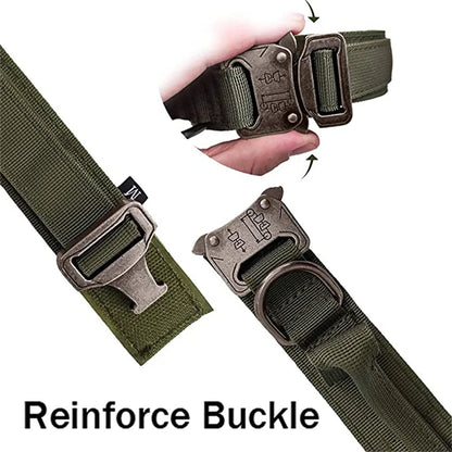 Durable Tactical Dog Collar & Leash Set – For Medium & Large Dogs