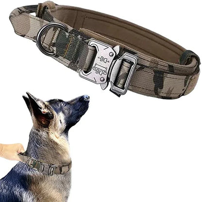 Durable Tactical Dog Collar & Leash Set – For Medium & Large Dogs