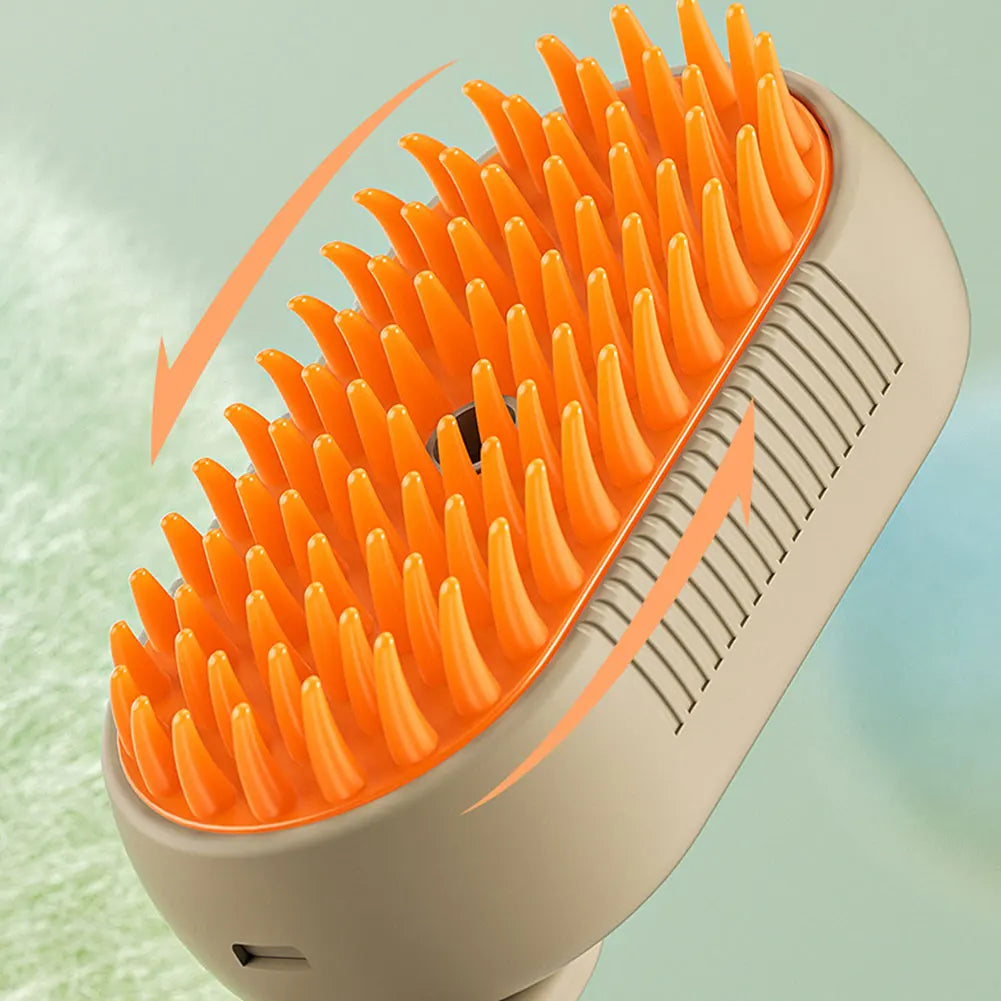 3 in 1 Cat Steam Brush – Grooming, Cleaning, and Hair Removal Made Easy
