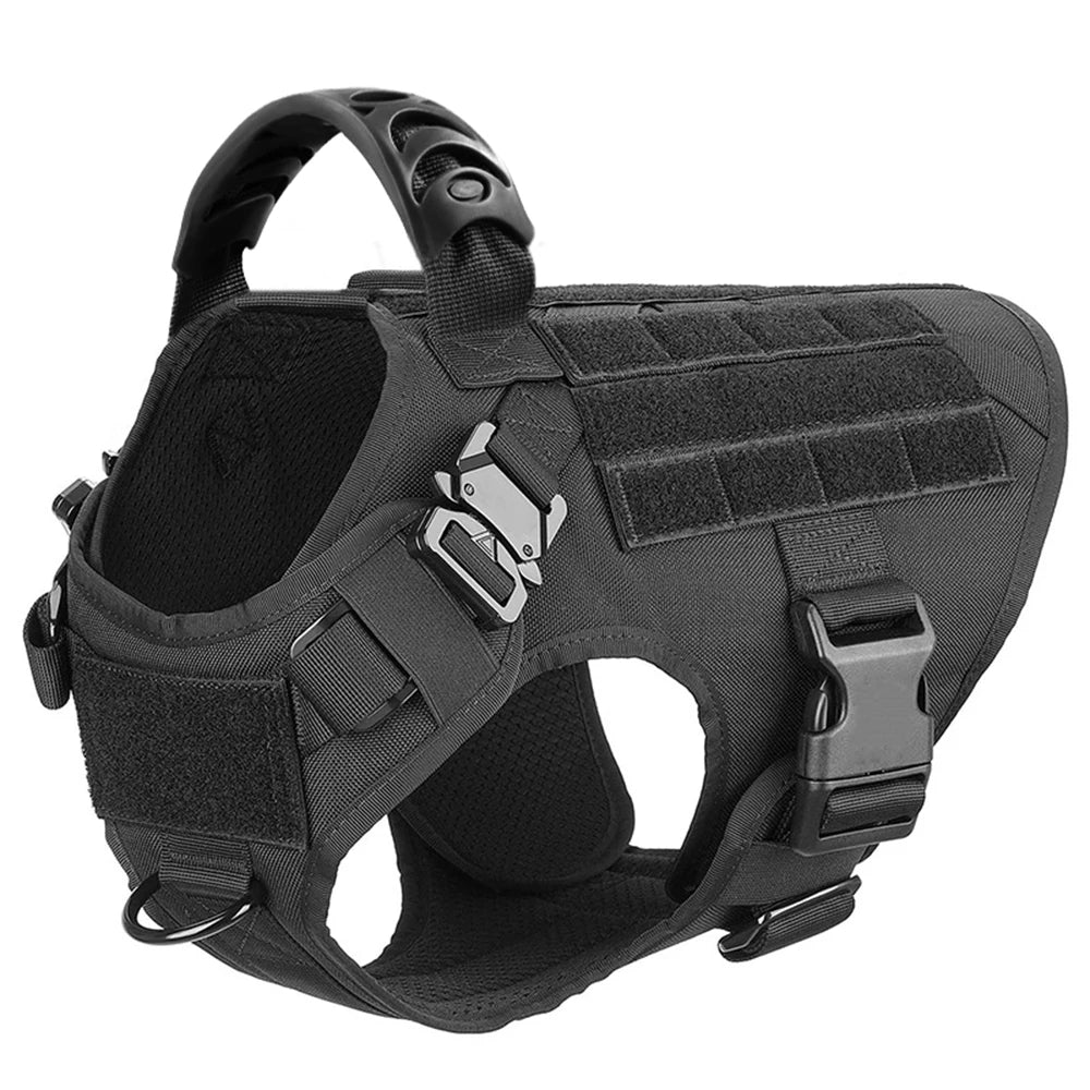 Tactical Dog Harness, Leash & Collar Set – For German Shepherd, Malinois & Large Breeds