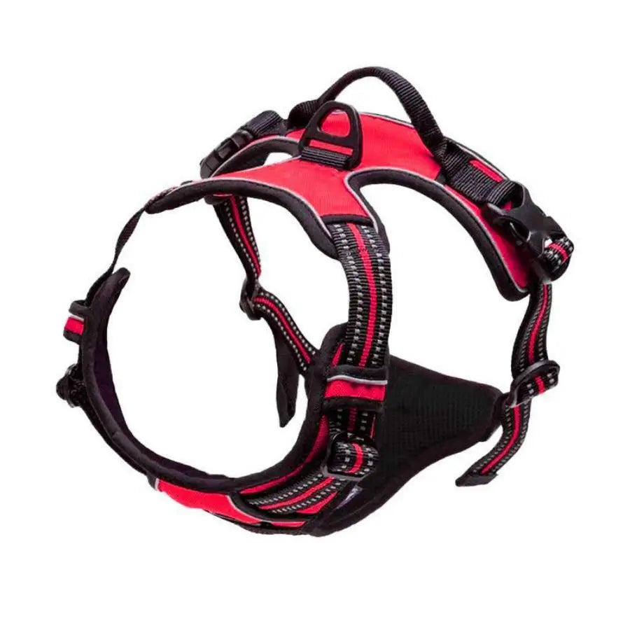No Pull Dog Harness – Reflective Front-Clip Vest with Easy Control Handle