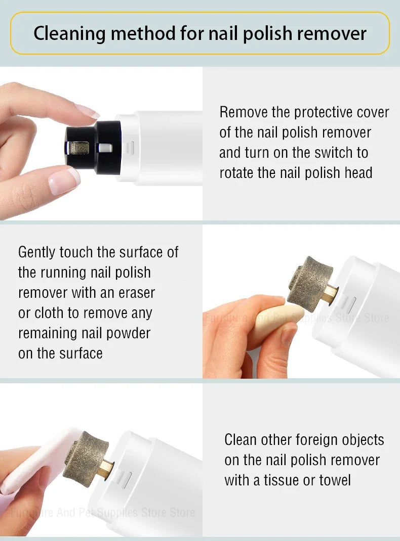 Dog Nail Clippers for Dog Nail Grinders Rechargeable USB Charging LED Light Pet Quiet Cat Paws Nail Grooming Supplies