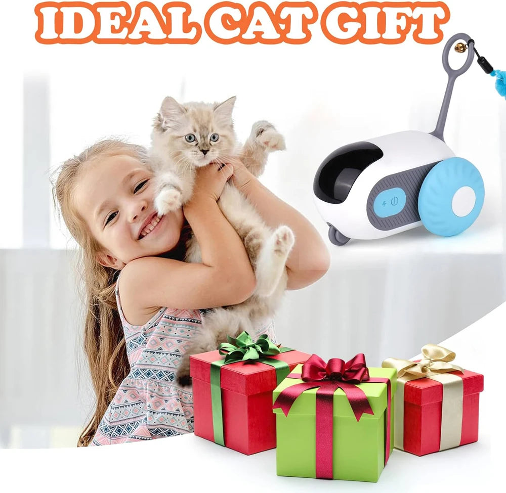 Smart Cat Toy Car – Automatic Moving & Remote-Controlled Interactive Toy for Cats