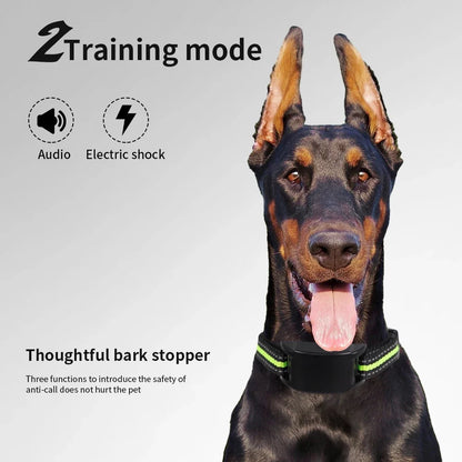 Dog Auto Anti-Bark Collar – USB Rechargeable Training Device (Safe Static Shock & Sound)