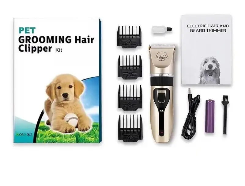 Cordless Pet Hair Clippers – Quiet, Precise Grooming for Dogs, Cats, and Rabbits