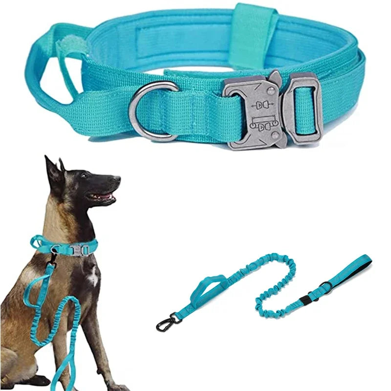 Durable Tactical Dog Collar & Leash Set – For Medium & Large Dogs