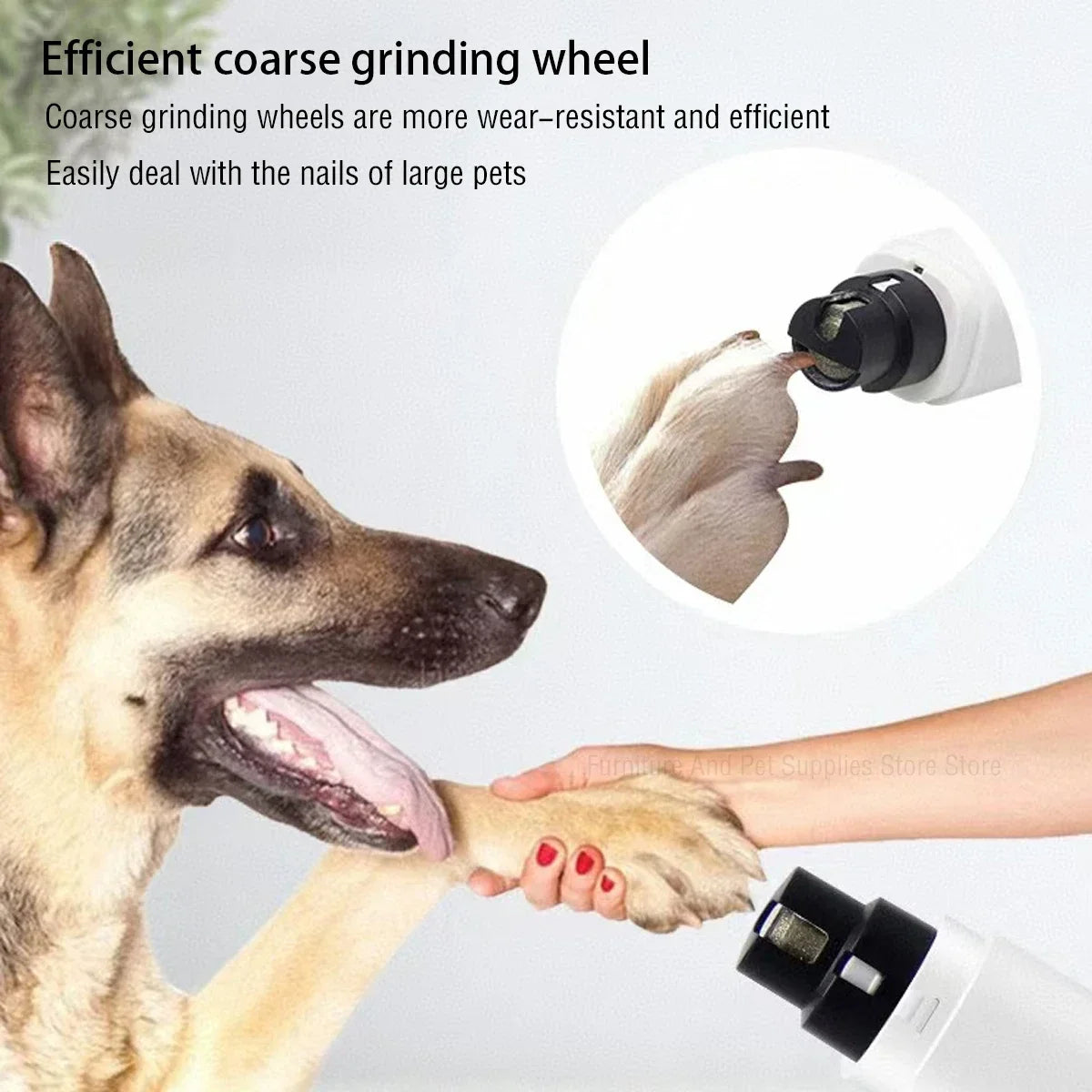 Dog Nail Clippers for Dog Nail Grinders Rechargeable USB Charging LED Light Pet Quiet Cat Paws Nail Grooming Supplies