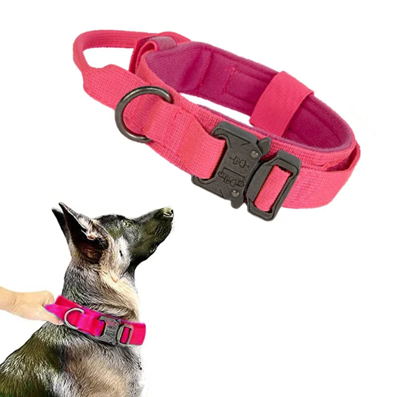 Durable Tactical Dog Collar & Leash Set – For Medium & Large Dogs