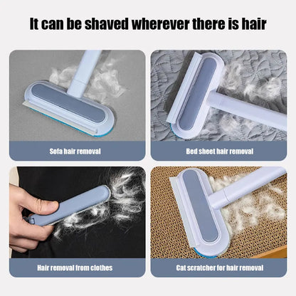 Pet Hair Remover Brush – 3-in-1 Multi-Surface Fur Cleaner for Carpets, Clothes, and Furniture
