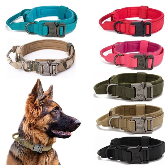 Durable Tactical Dog Collar & Leash Set – For Medium & Large Dogs