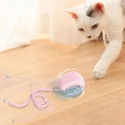 USB Rechargeable Automatic Rolling Ball for Cats – Funny Indoor Pet Toy