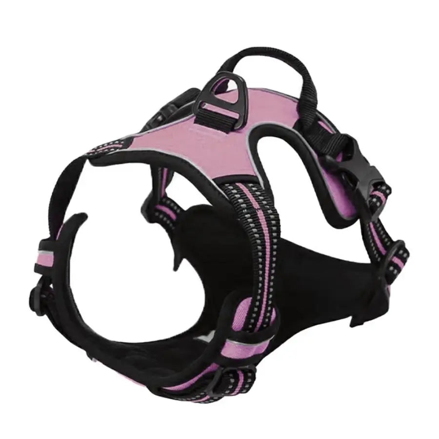 No Pull Dog Harness – Reflective Front-Clip Vest with Easy Control Handle