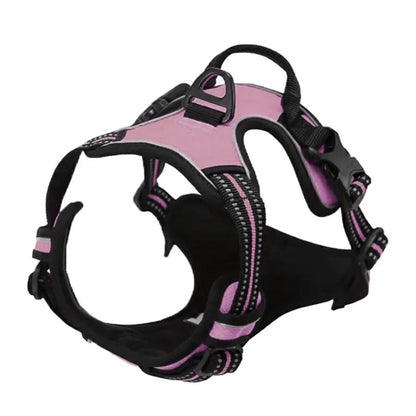 No Pull Dog Harness – Reflective Front-Clip Vest with Easy Control Handle