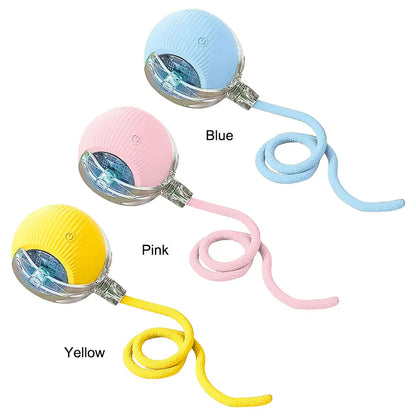 USB Rechargeable Automatic Rolling Ball for Cats – Funny Indoor Pet Toy
