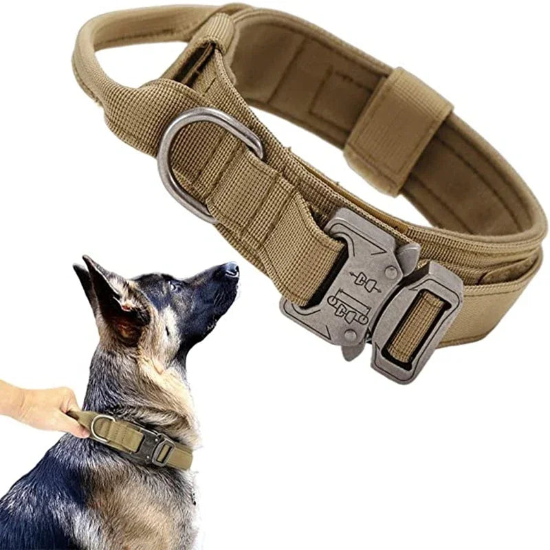 Durable Tactical Dog Collar & Leash Set – For Medium & Large Dogs