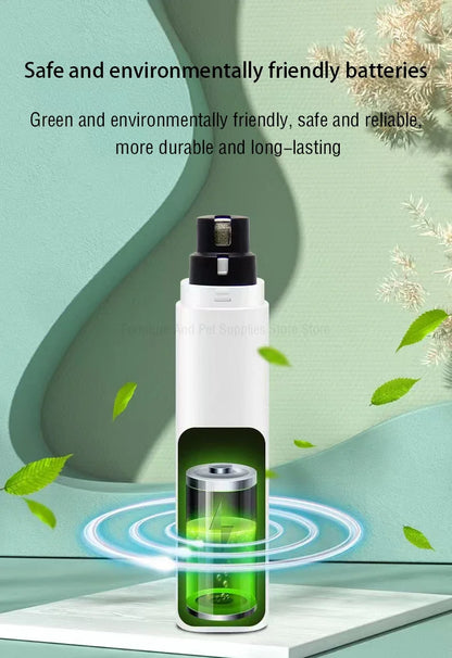 Dog Nail Clippers for Dog Nail Grinders Rechargeable USB Charging LED Light Pet Quiet Cat Paws Nail Grooming Supplies
