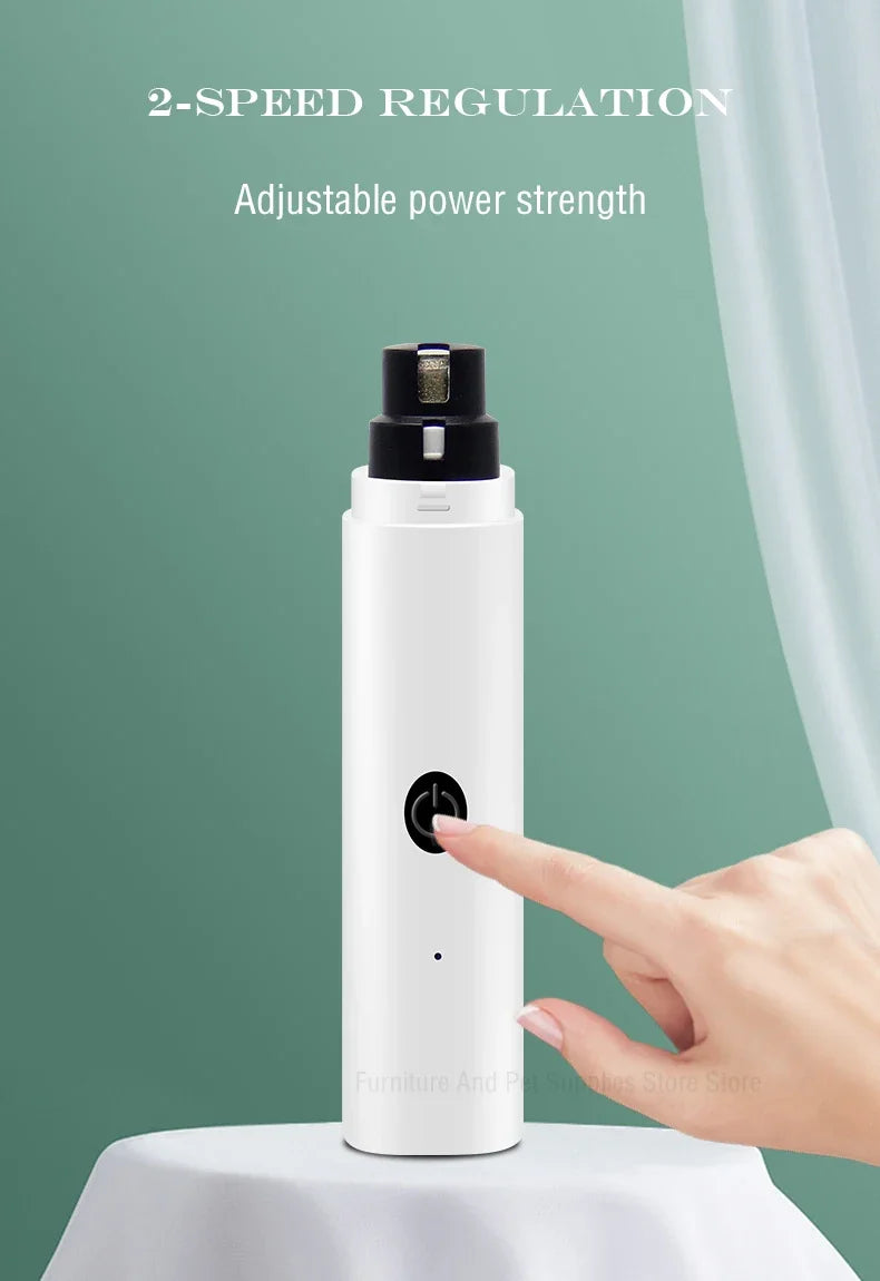 Dog Nail Clippers for Dog Nail Grinders Rechargeable USB Charging LED Light Pet Quiet Cat Paws Nail Grooming Supplies