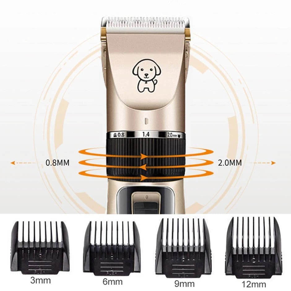 Cordless Pet Hair Clippers – Quiet, Precise Grooming for Dogs, Cats, and Rabbits