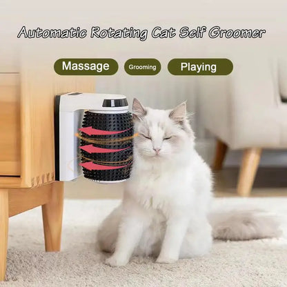Automatic Cat Self Groomer Cat Self Groomer Brush Softer Cat Corner Scratcher With Catnip Kitten Brush Face Grooming For Kitten