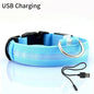 Pet Dog LED Glowing Collar – USB Rechargeable Night Light, Luminous Flashing Necklace, Anti-Lost Outdoor Walking Safety Accessory