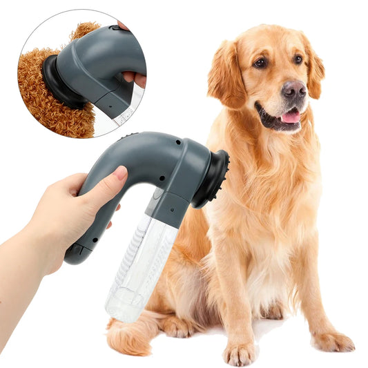 Portable Electric Suction Pet Grooming Comb – Hair Vacuum Cleaner for Cats & Dog