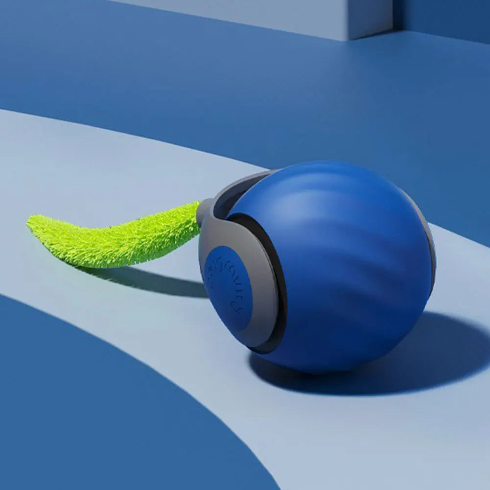 Automatic Moving Cat Toy Ball – USB Rechargeable Interactive Smart Ball with Speedy Tail