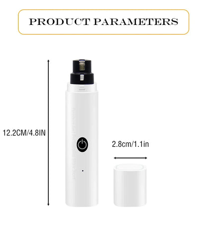Dog Nail Clippers for Dog Nail Grinders Rechargeable USB Charging LED Light Pet Quiet Cat Paws Nail Grooming Supplies