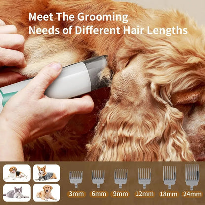 NEW Pet Grooming Vacuum with Pet Clipper & Nail Grinder – 6-in-1 Dog Hair Vacuum Kit for Shedding & Grooming Cats & Dog