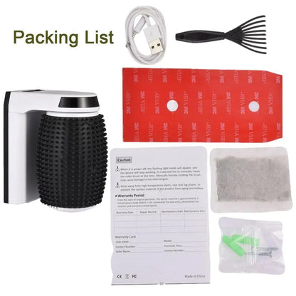 Automatic Cat Self Groomer Cat Self Groomer Brush Softer Cat Corner Scratcher With Catnip Kitten Brush Face Grooming For Kitten